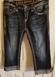 Women's Rock Revival crop capri